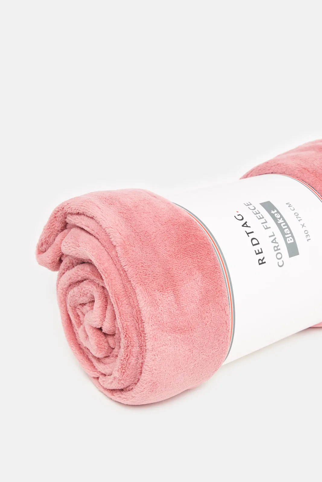 Pink Coral Fleece Blanket (Single Size)