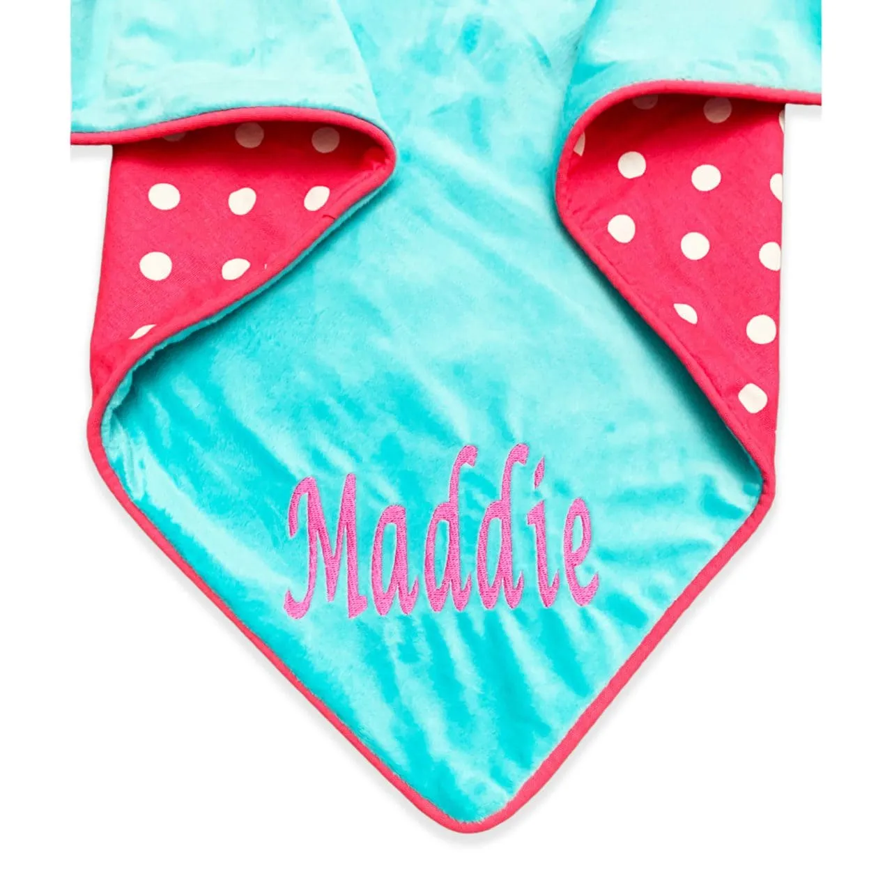 Pink Polka Dot Minky Blanket