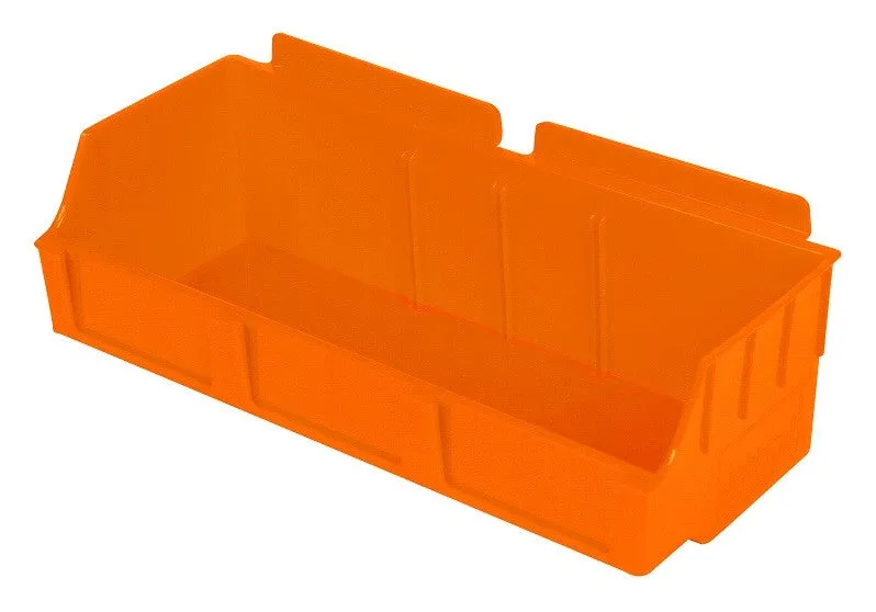 Plastic Slatwall Bins, Storbox "Wide" 4.12x11.37x3.37