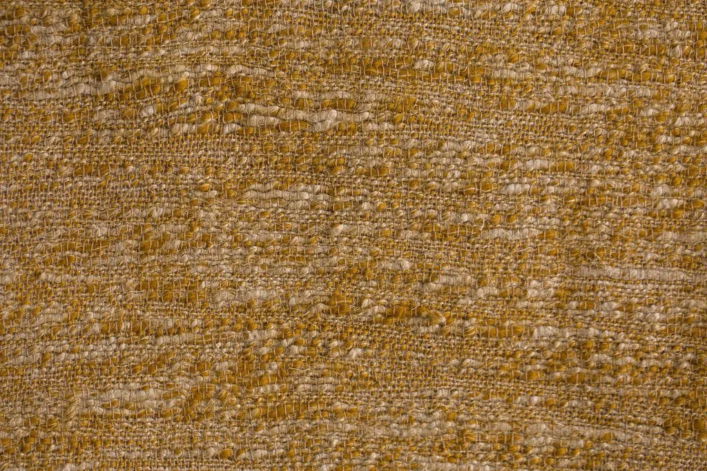 Pollock Throw in Natural & Yellow