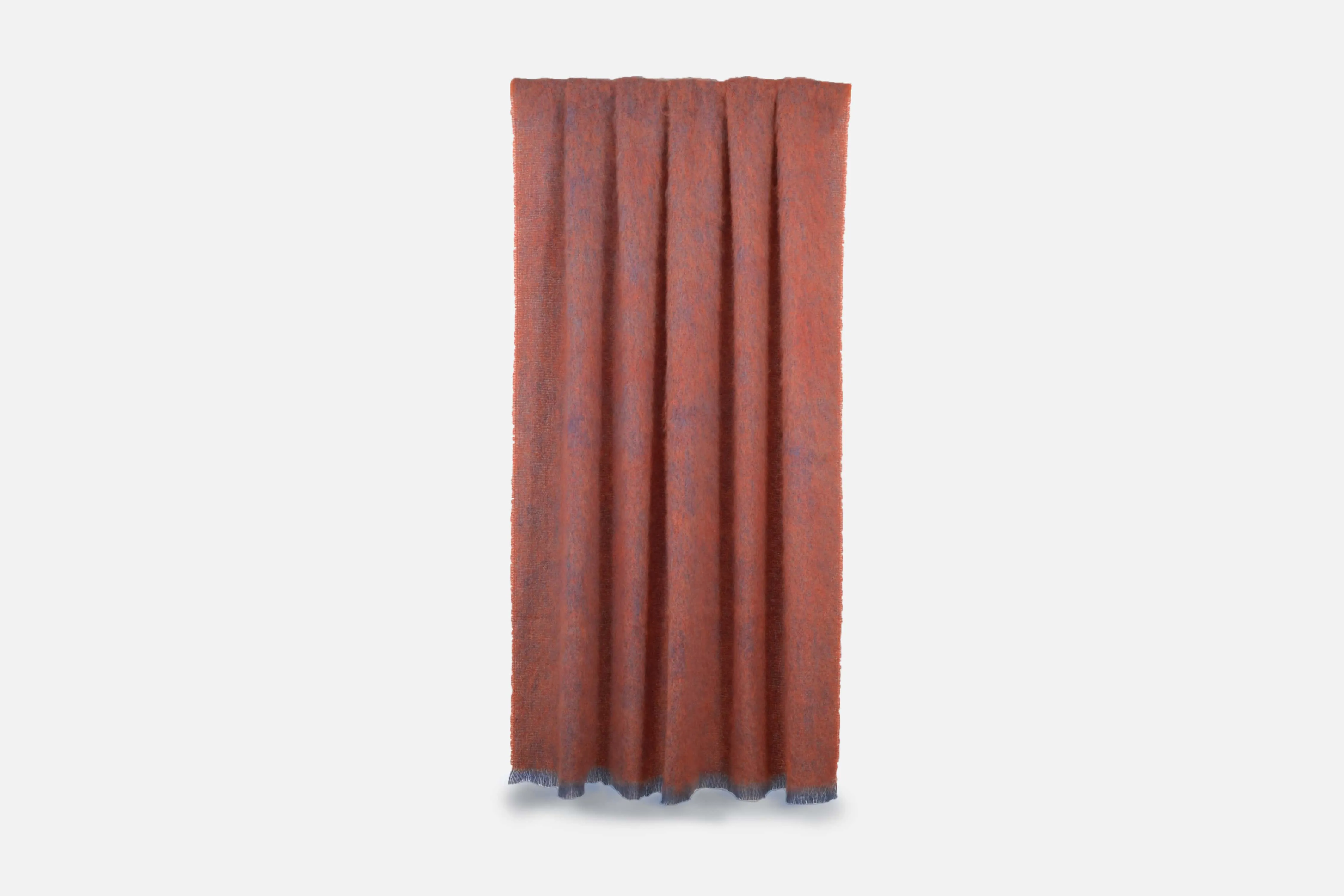 Poppy Clash Mohair Throw Blanket