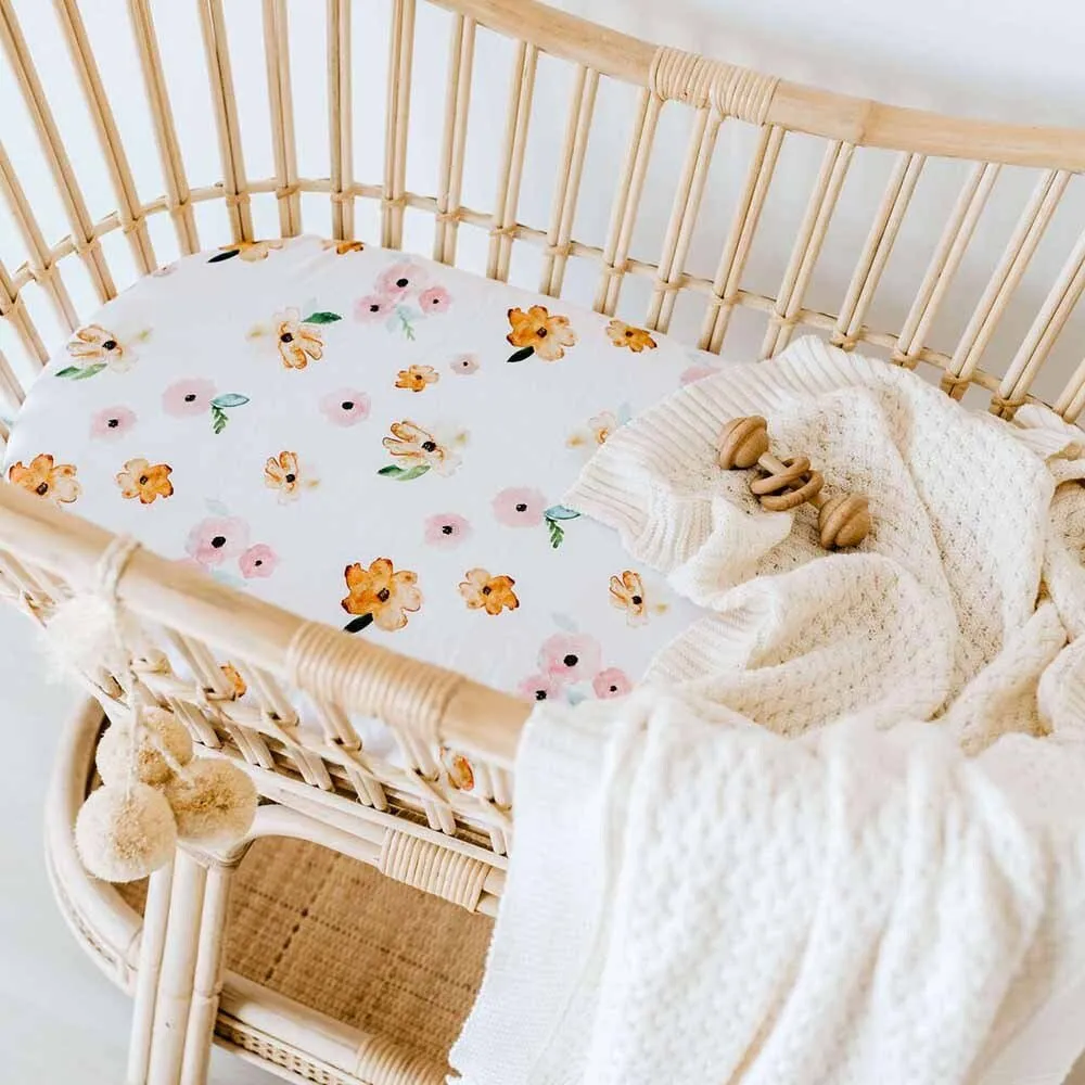 Poppy Organic Bassinet Sheet / Change Pad Cover