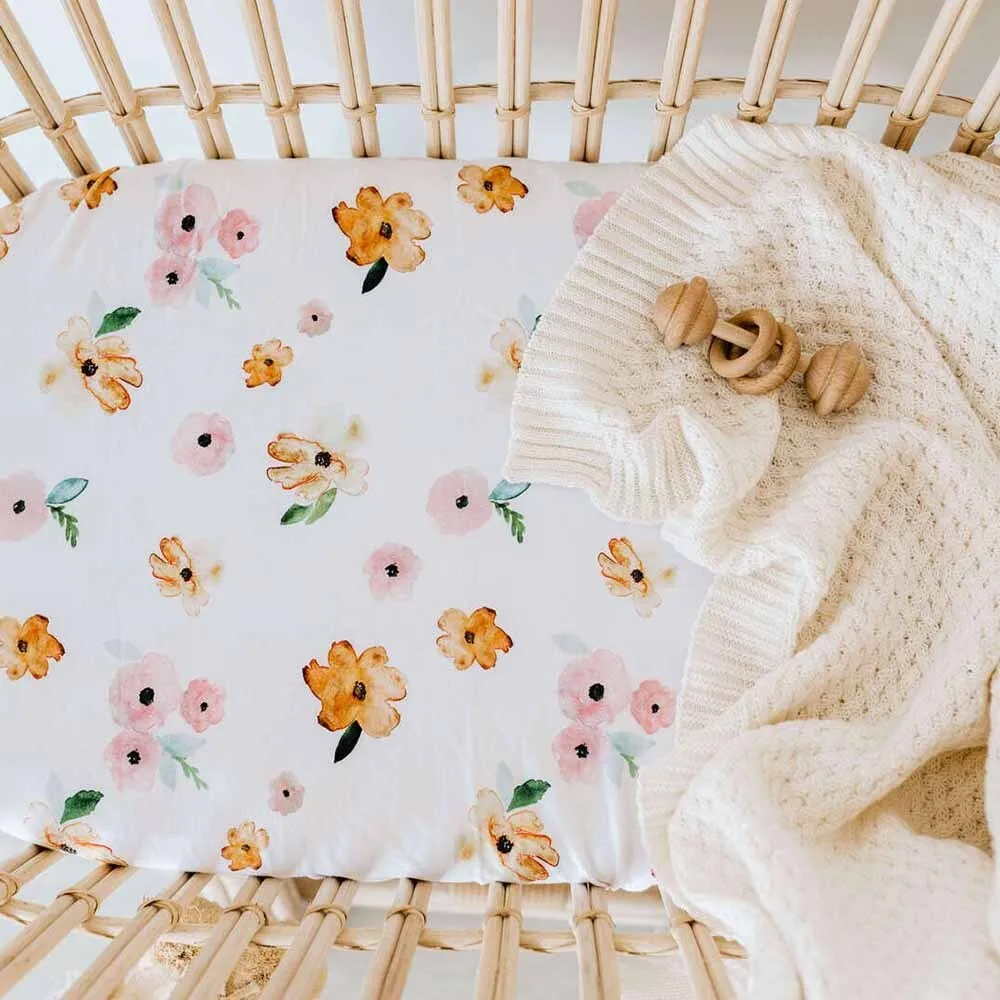 Poppy Organic Bassinet Sheet / Change Pad Cover