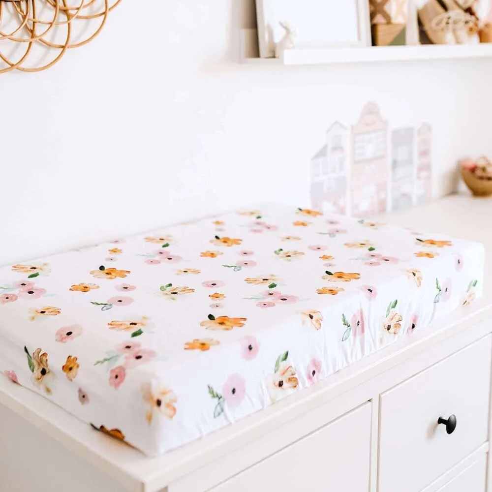 Poppy Organic Bassinet Sheet / Change Pad Cover