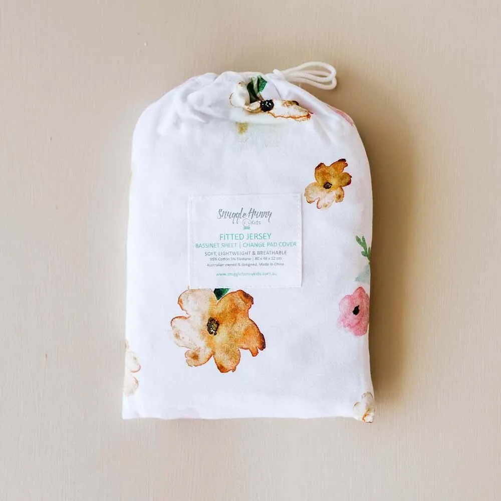 Poppy Organic Bassinet Sheet / Change Pad Cover