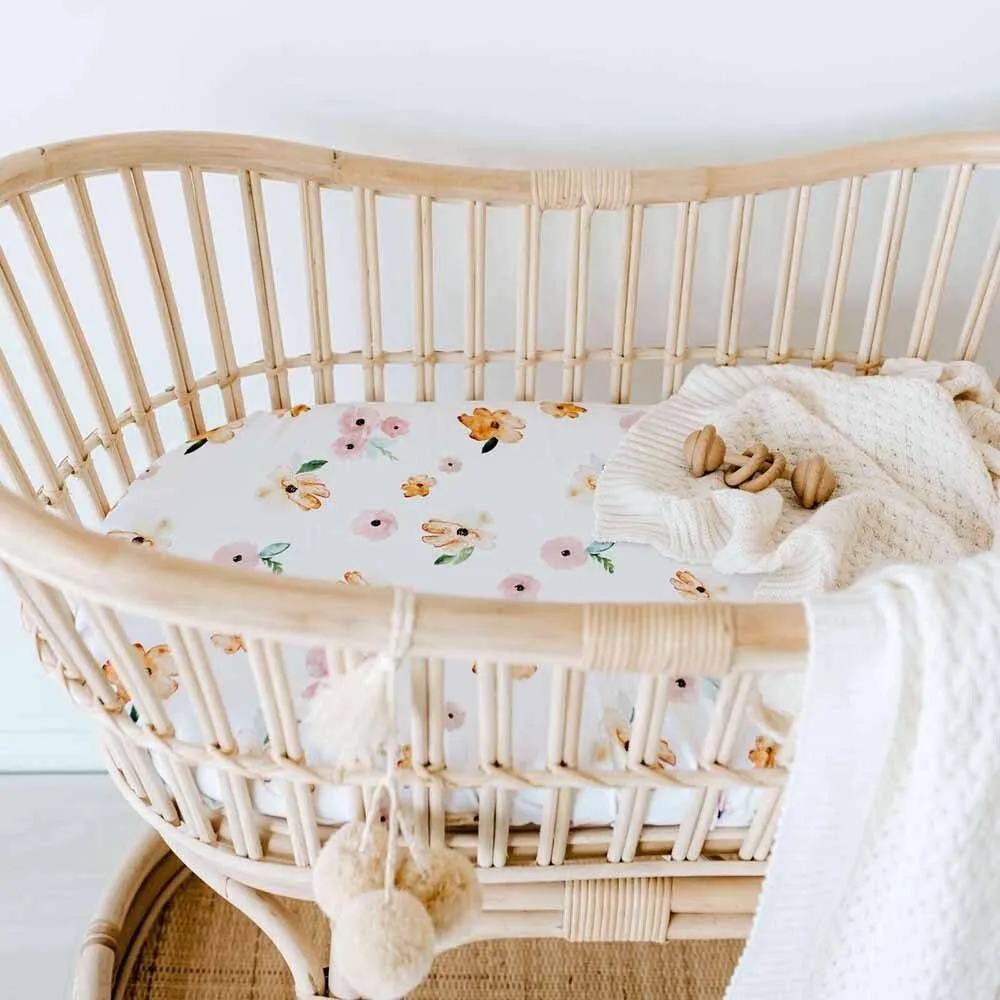 Poppy Organic Bassinet Sheet / Change Pad Cover