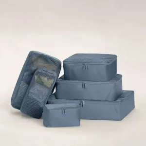 portable six- piece storage bag set