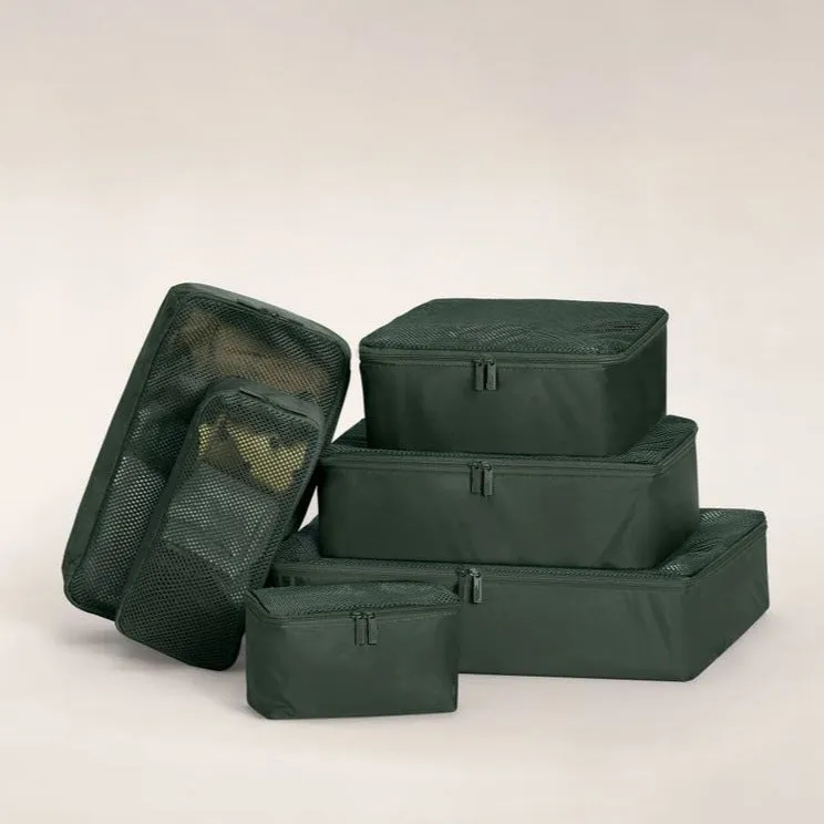 portable six- piece storage bag set