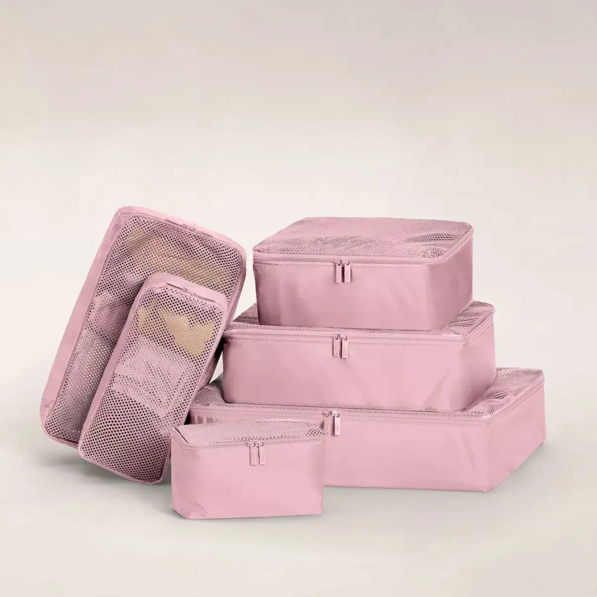 portable six- piece storage bag set