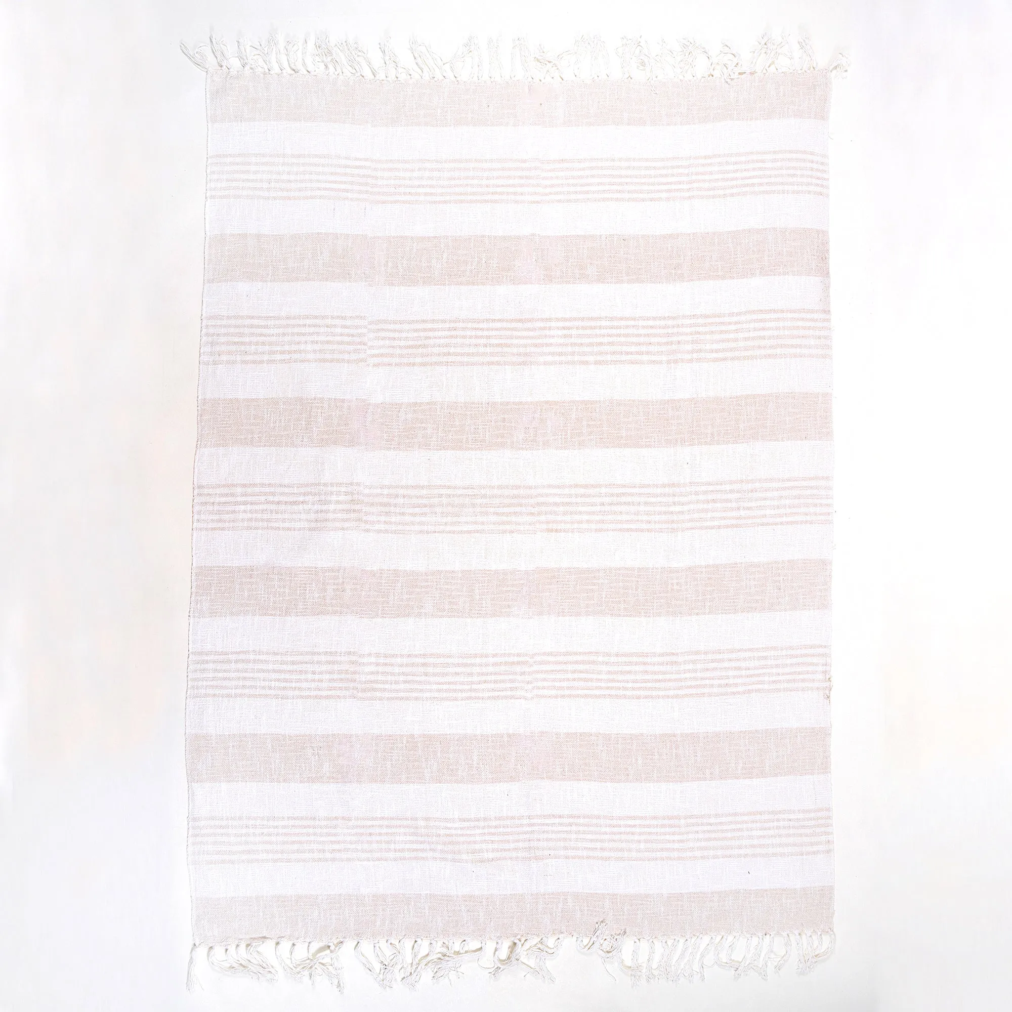 Premium Cream Woven Cotton Throws For Sofas For Couch Decor
