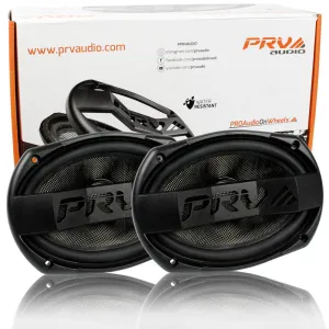 PRV Audio 6 x 9" Mid Range Loudspeakers Water Resistant Pair 69MR500CF-NDY-4