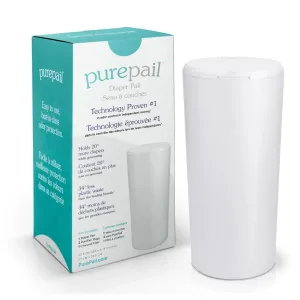 PurePail Classic Nappy Bin White