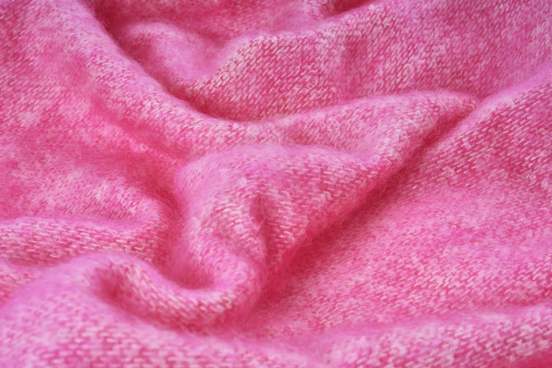 Raspberry Mooneen Mohair Throw Blanket
