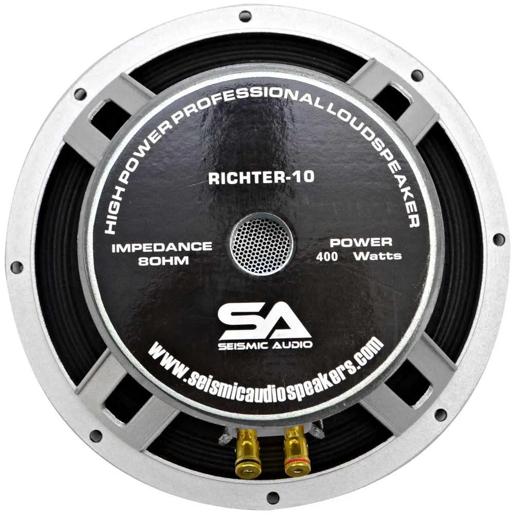 Richter-10 - (Pair) 10" Raw Speaker/Woofer 200 W RMS