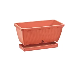 Rimax Flower Trough w/saucer 40cm Terracotta - 20010031
