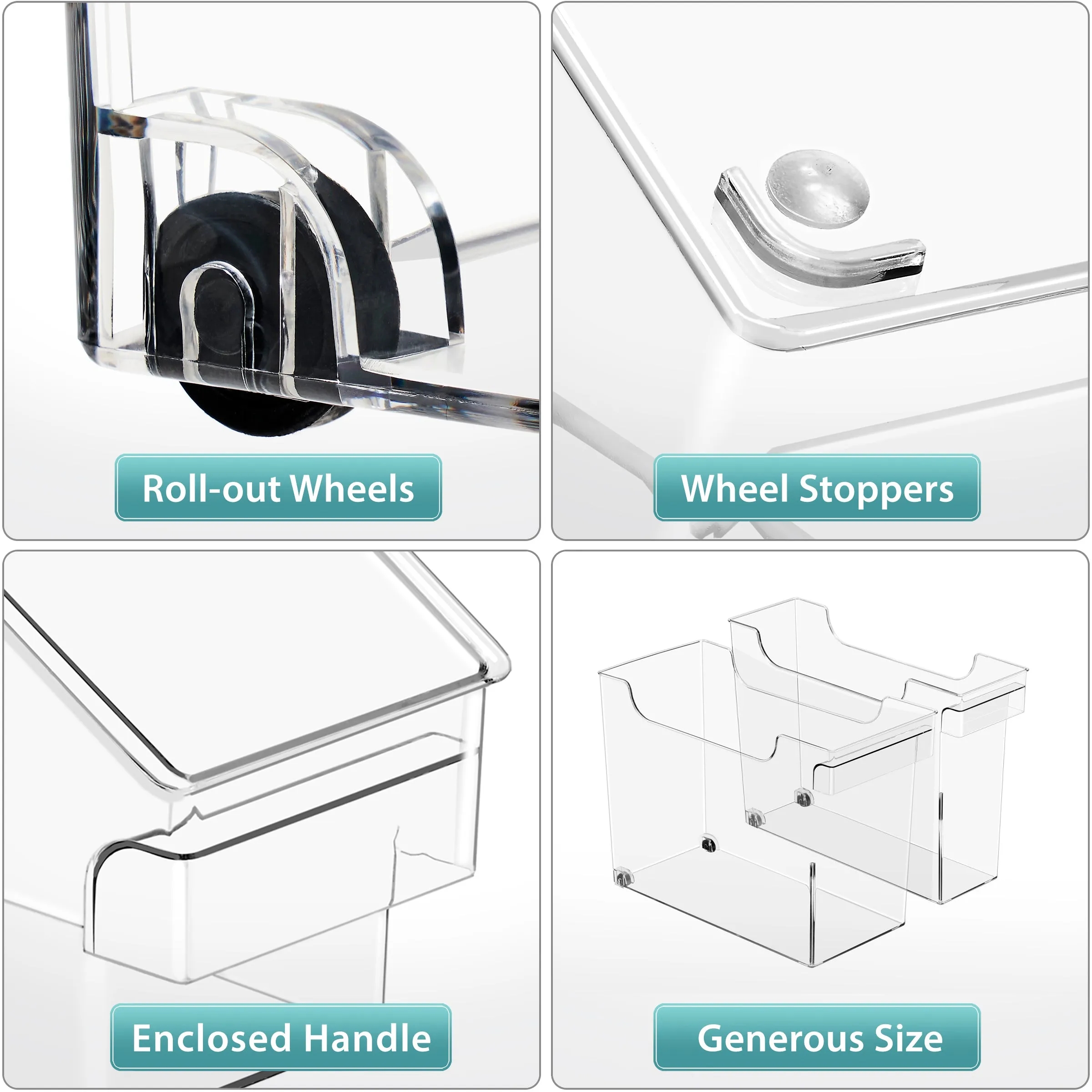 Roll Out Fridge Caddy