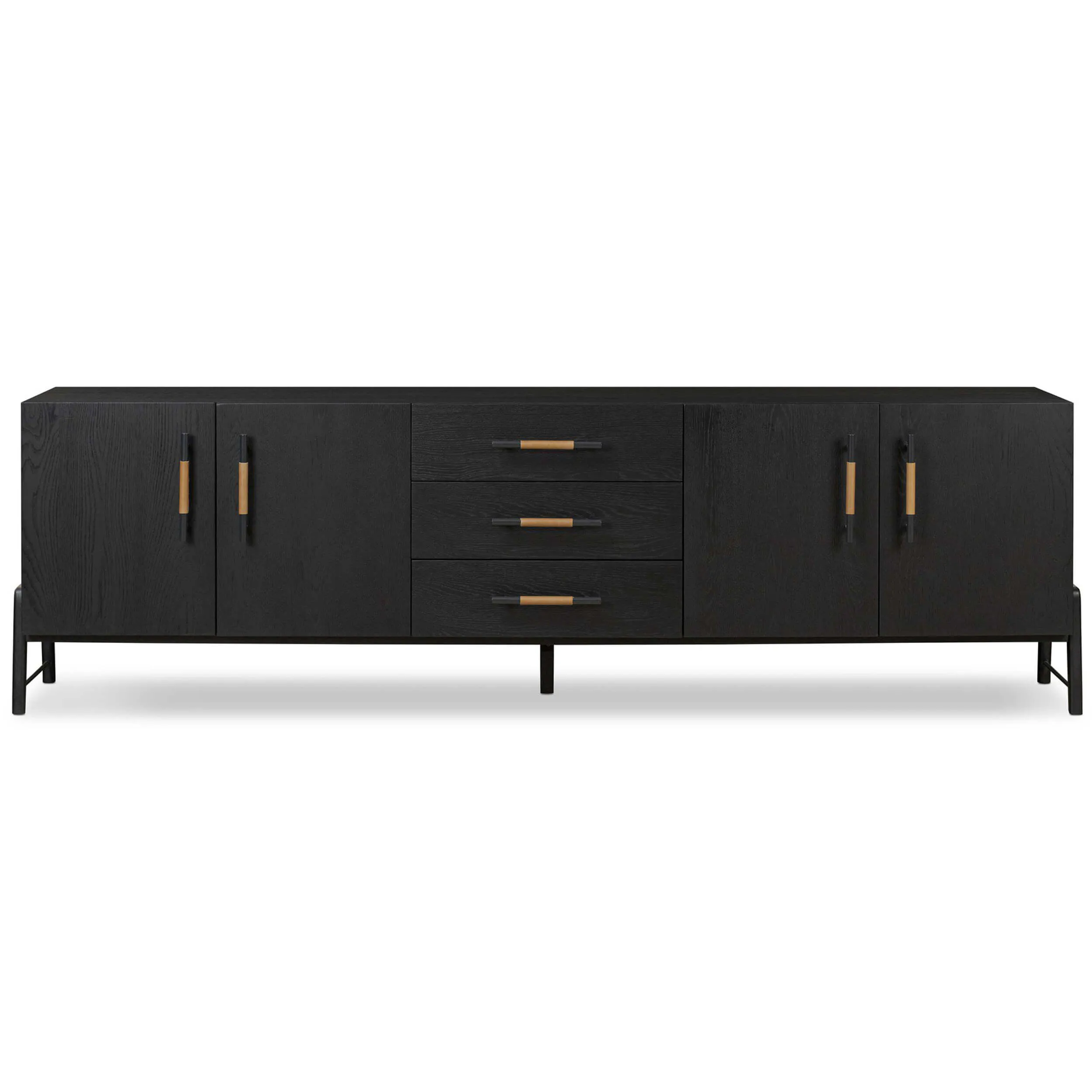 Rosedale Media Console, Ebony Oak