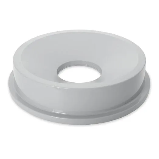 RUBBERMAID BRUTE ROUND FUNNEL TOP FOR 32 GALLON CONTAINER - GRAY