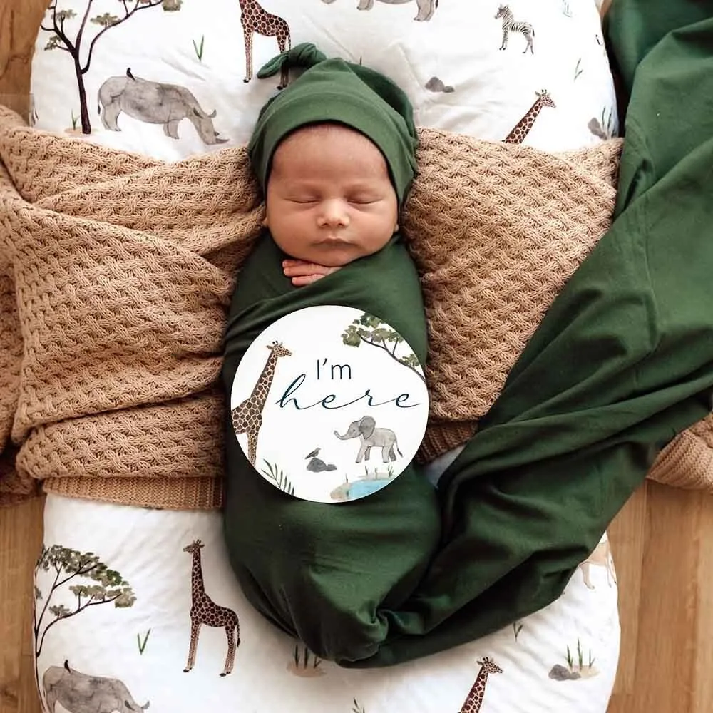 Safari Organic Bassinet Sheet / Change Pad Cover
