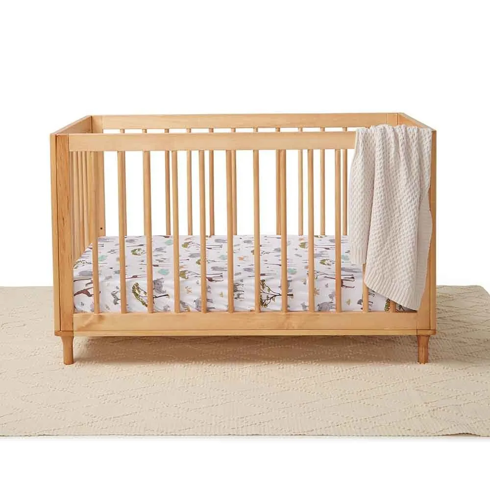 Safari Organic Fitted Cot Sheet
