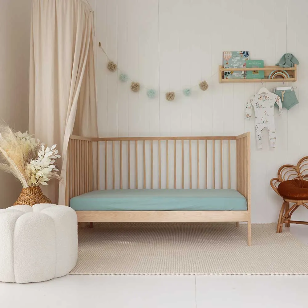 Sage Organic Fitted Cot Sheet