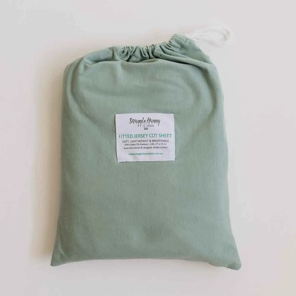 Sage Organic Fitted Cot Sheet