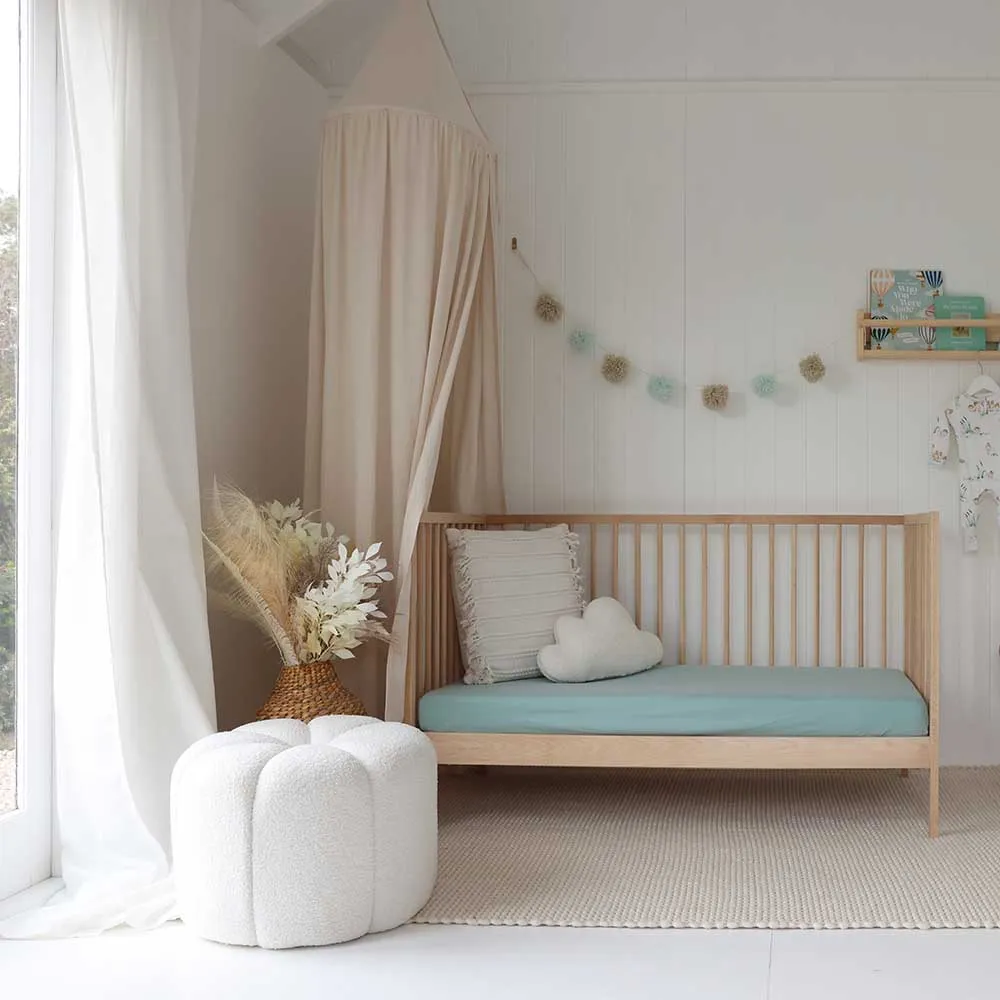 Sage Organic Fitted Cot Sheet