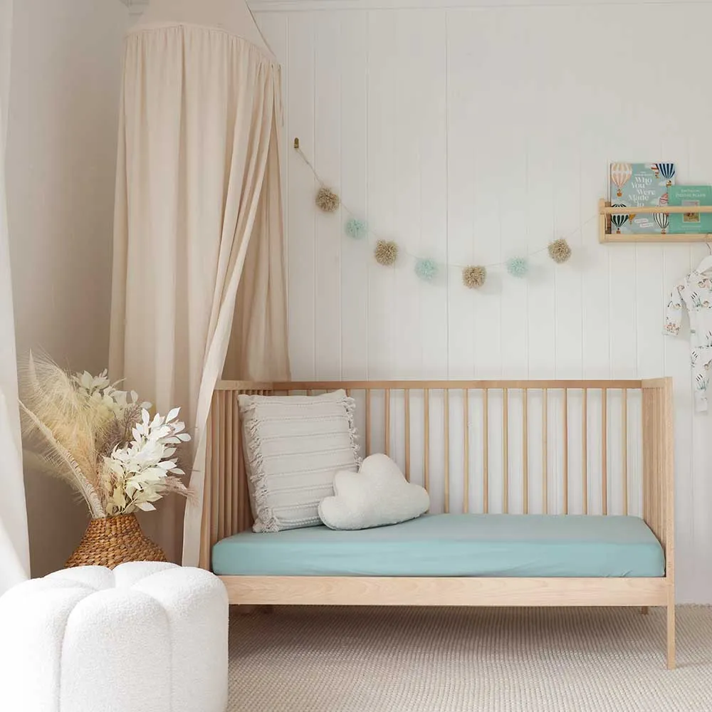 Sage Organic Fitted Cot Sheet
