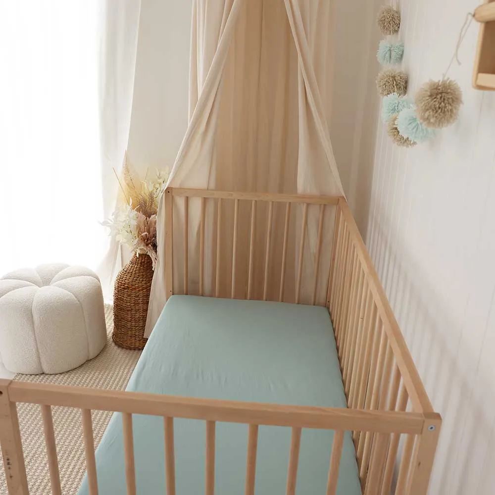 Sage Organic Fitted Cot Sheet