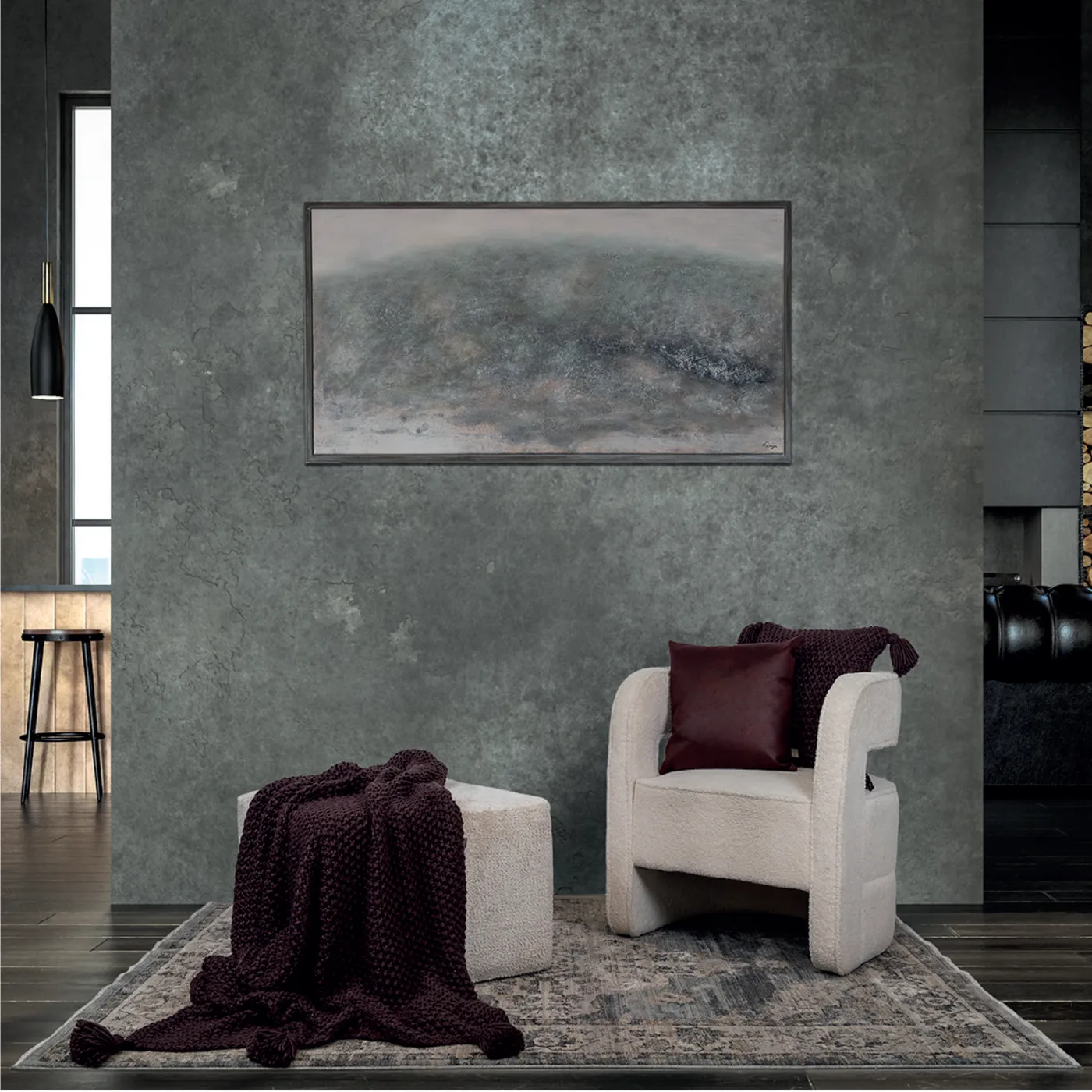 Scatterbox Collins Throw | Aubergine / 130cm x 160cm