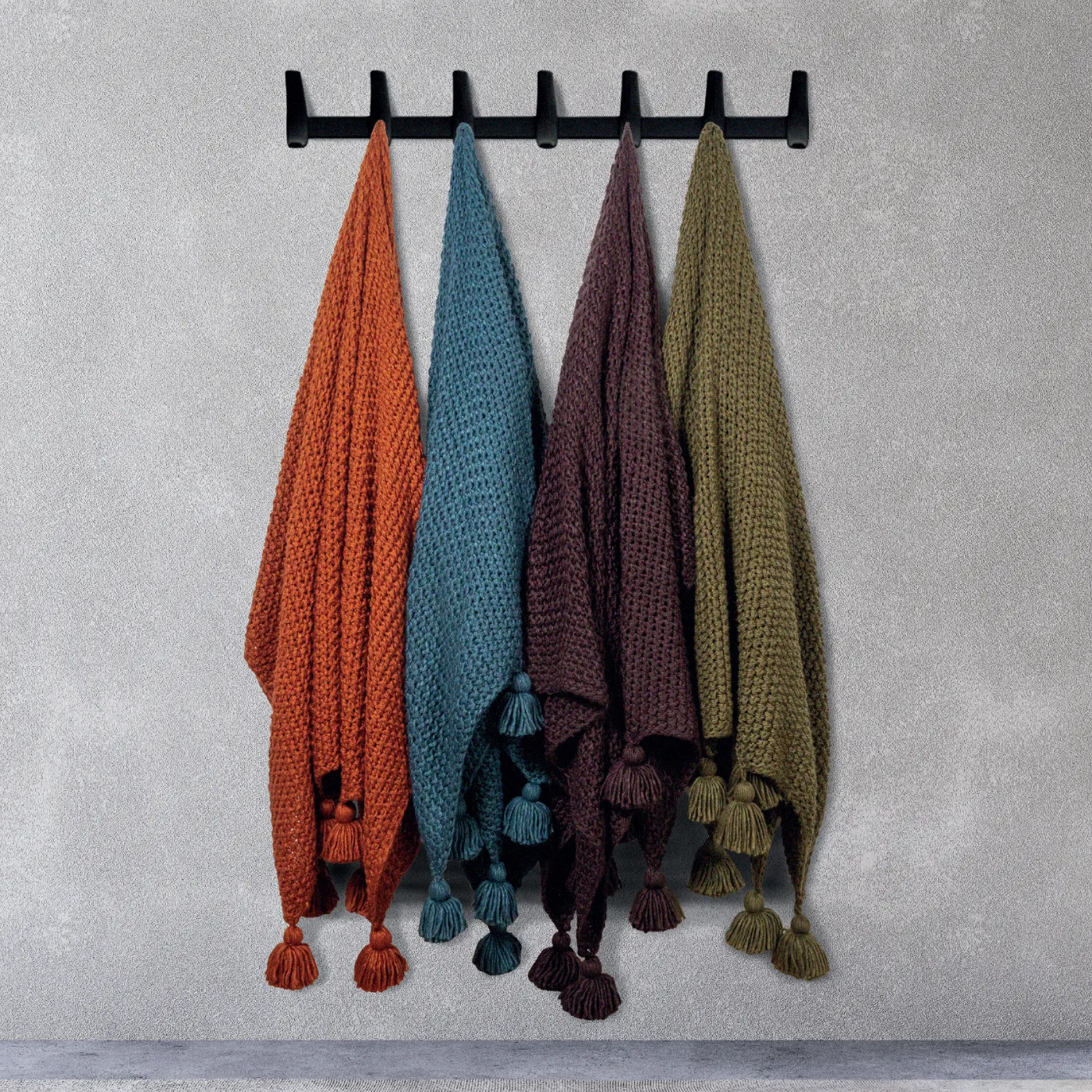 Scatterbox Collins Throw | Aubergine / 130cm x 160cm