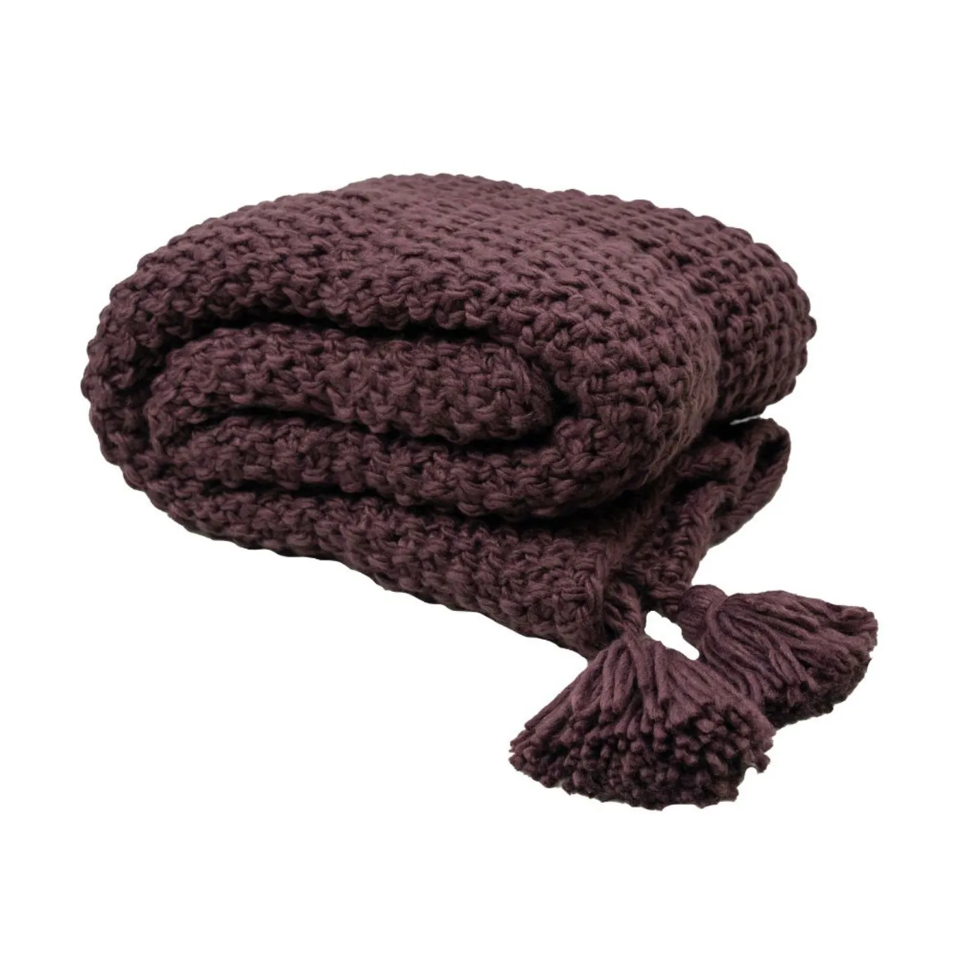 Scatterbox Collins Throw | Aubergine / 130cm x 160cm
