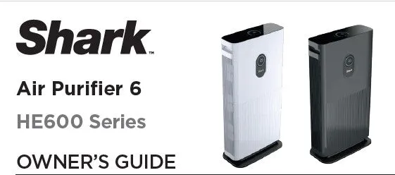 Shark Air Purifier User Manual Model-HE601