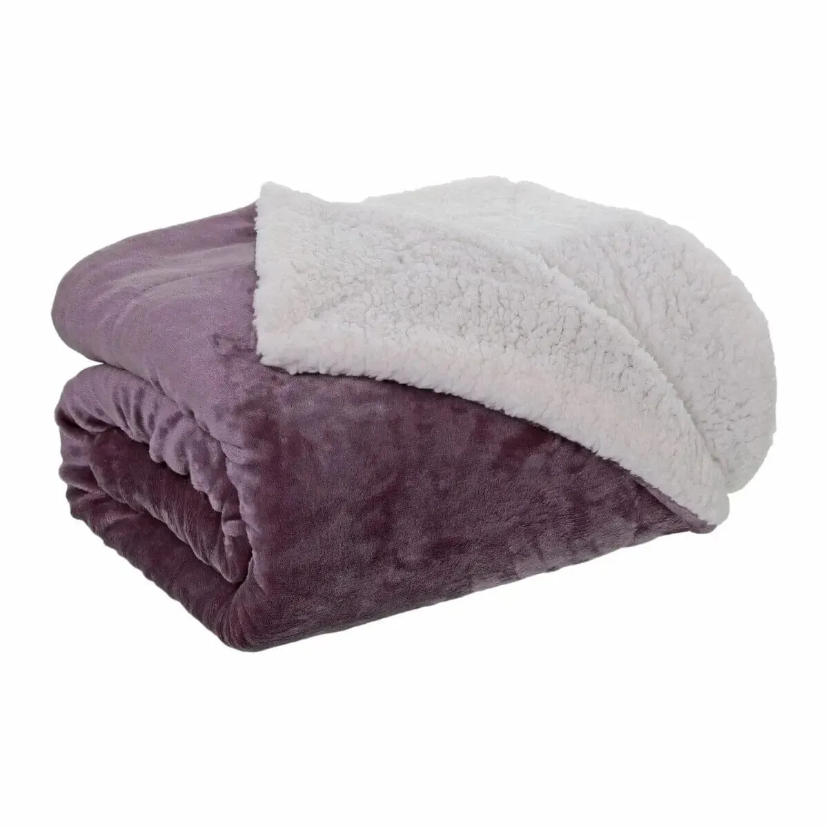 Sherpa Blanket and Sherpa Cushion Set