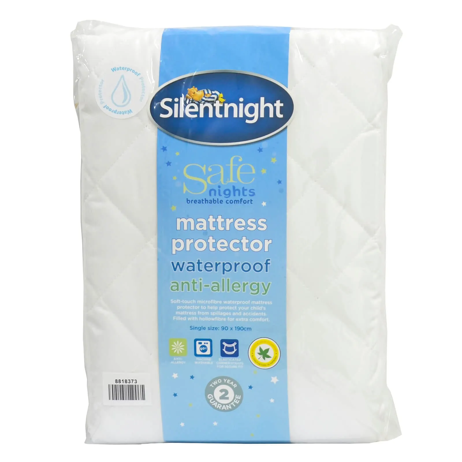 Silentnight Safe Nights Mattress Protector Waterproof Single