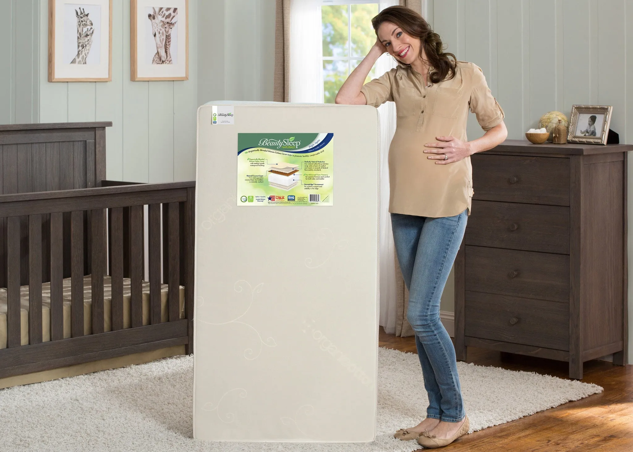 Simmons Kids BeautySleep® Naturally Bright Nights Crib & Toddler Mattress