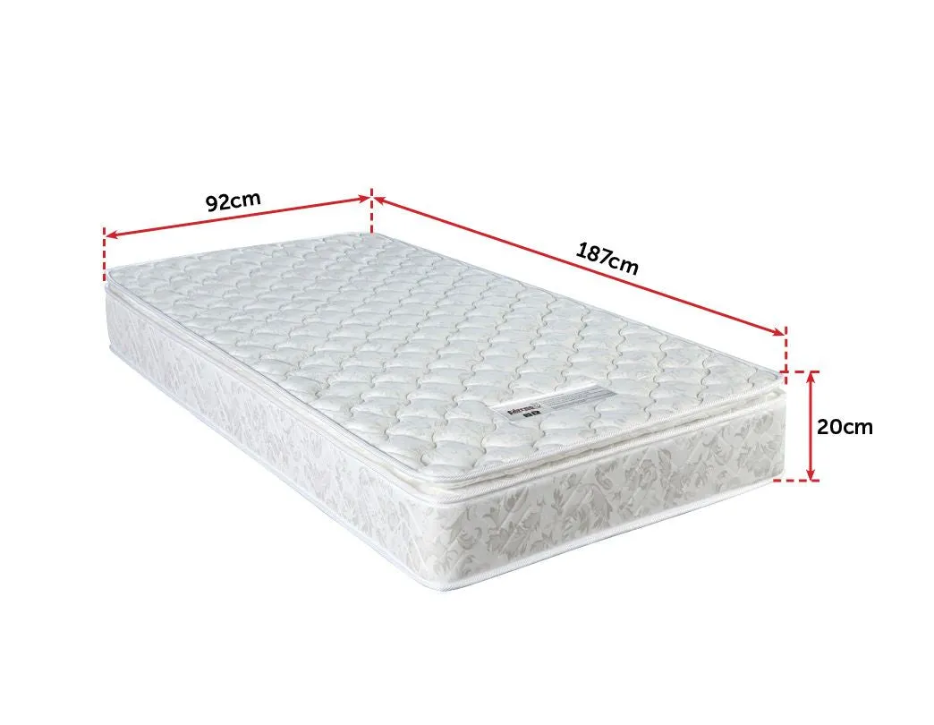 Single - Luxury Latex Pillowtop Spring Mattress