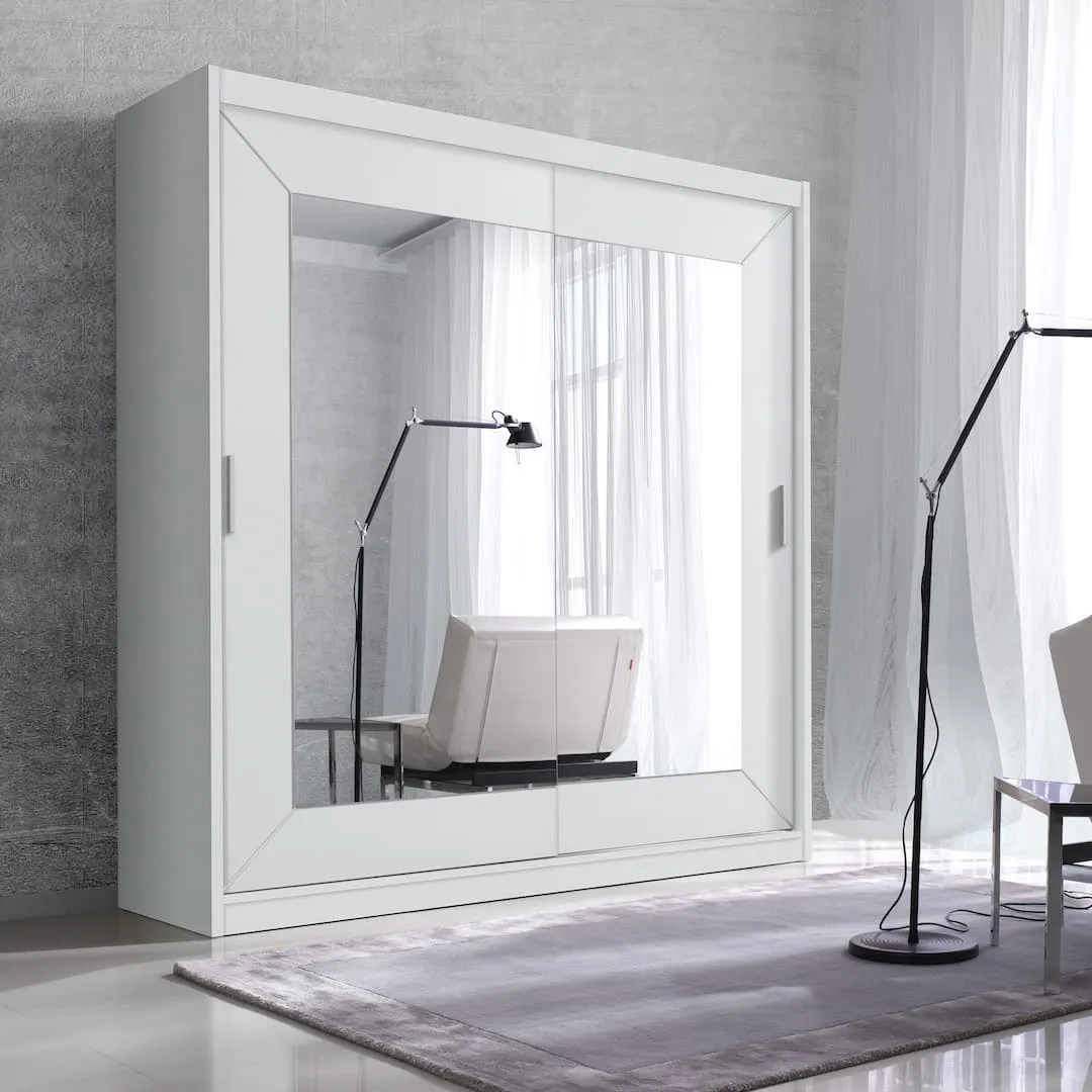 Sliding Door Mirrored Wardrobe Alfa