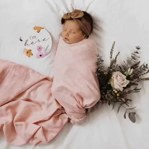 Snuggle Hunny - Muslin Wrap Organic Musk Pink