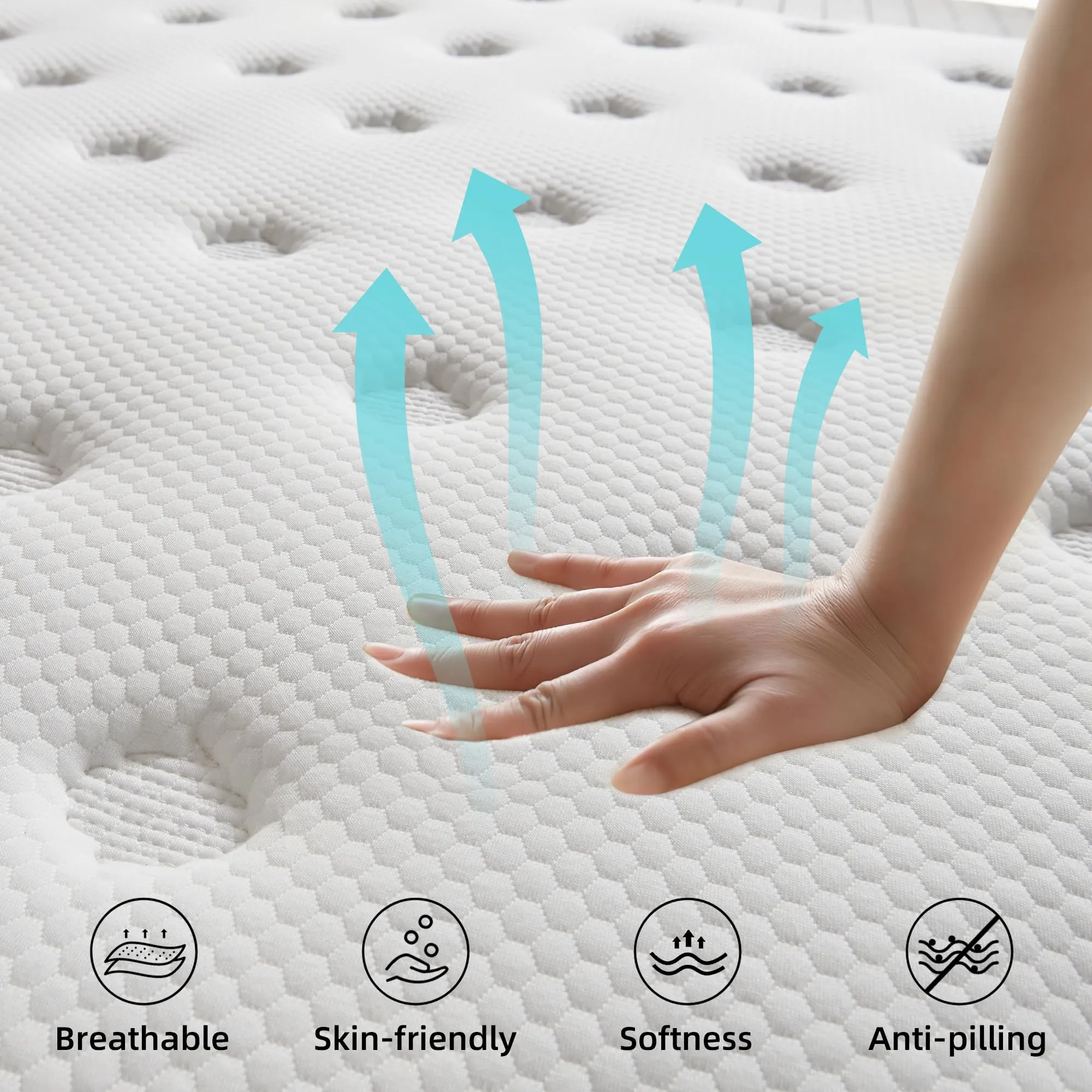 sofree bedding Full Size Mattress, 10 Inch Memory Foam Hybrid Mattress, Full Mattress in a Box for Motion Isolation, Strong Edge Support, Medium Firm