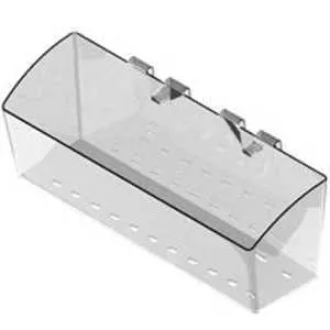 Southern Imperial Visi-Bin RPDMP-140405-FR Fastrack and Crossbar Basket, Plastic, 4 in L, 14 in W, 5 in H :EA: QUANTITY: 1