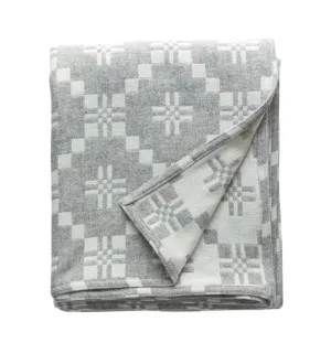 St David's Cross Welsh Throw & Blankets - Silver