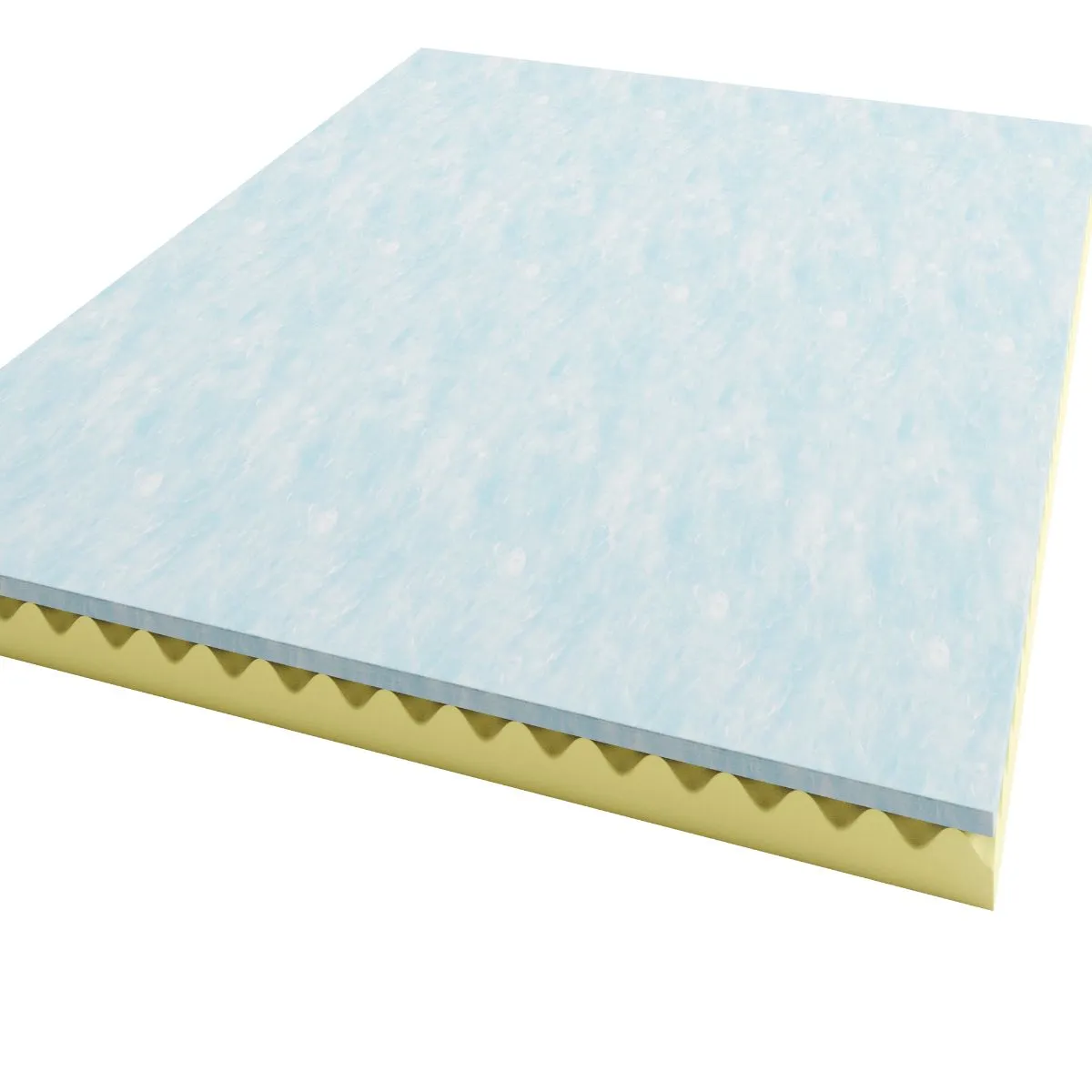 Swirl Gel Cooling Memory Foam Mattress Topper