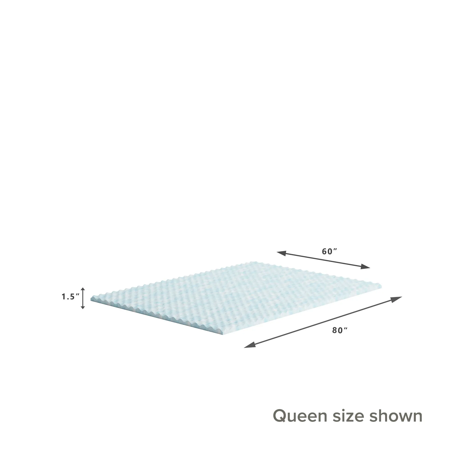 Swirl Gel Cooling Memory Foam Mattress Topper