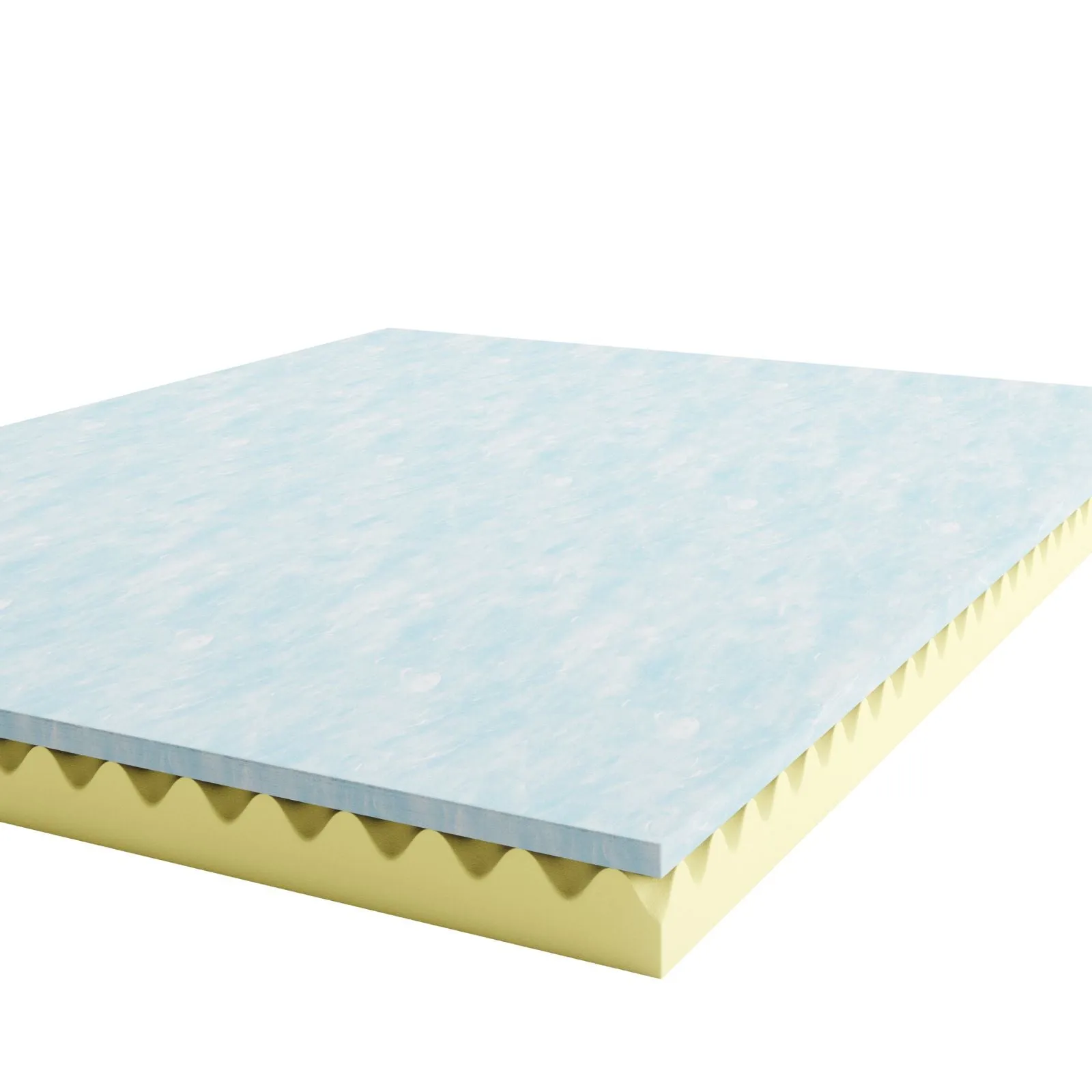 Swirl Gel Cooling Memory Foam Mattress Topper