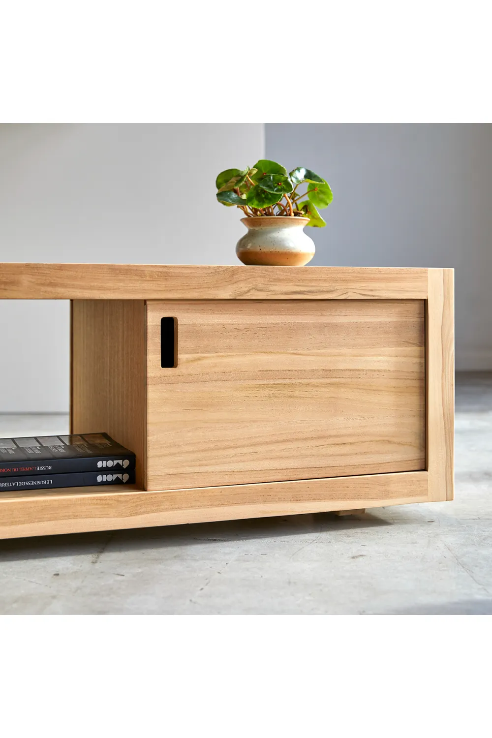 Teak Minimalist Coffee Table | Tikamoon Adam