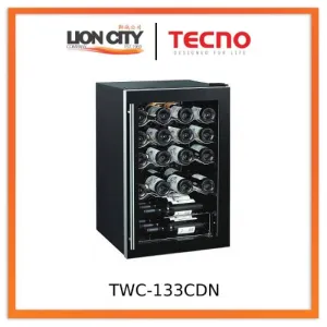 Tecno Uno TWC 133 CDN Wine Chiller Black 43 Btls (750ml)