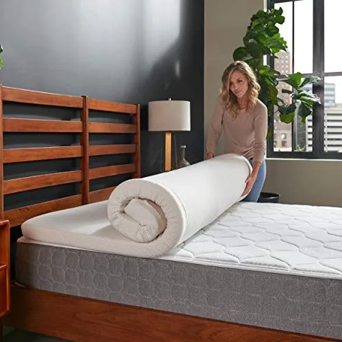 Tempur-Pedic TEMPUR Supreme 3-Inch Medium Firm Mattress topper, Full, White
