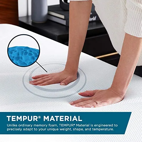 Tempur-Pedic TEMPUR Supreme 3-Inch Medium Firm Mattress topper, Full, White