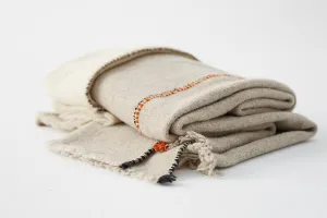 Throw Criss Cross 1 - Grey/Off White